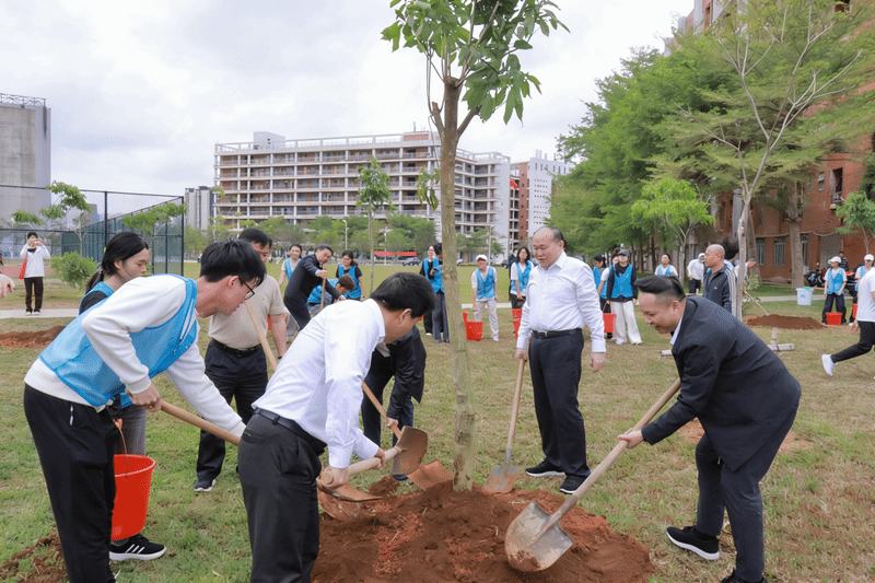植绿补绿护家园 同心共筑美岭师