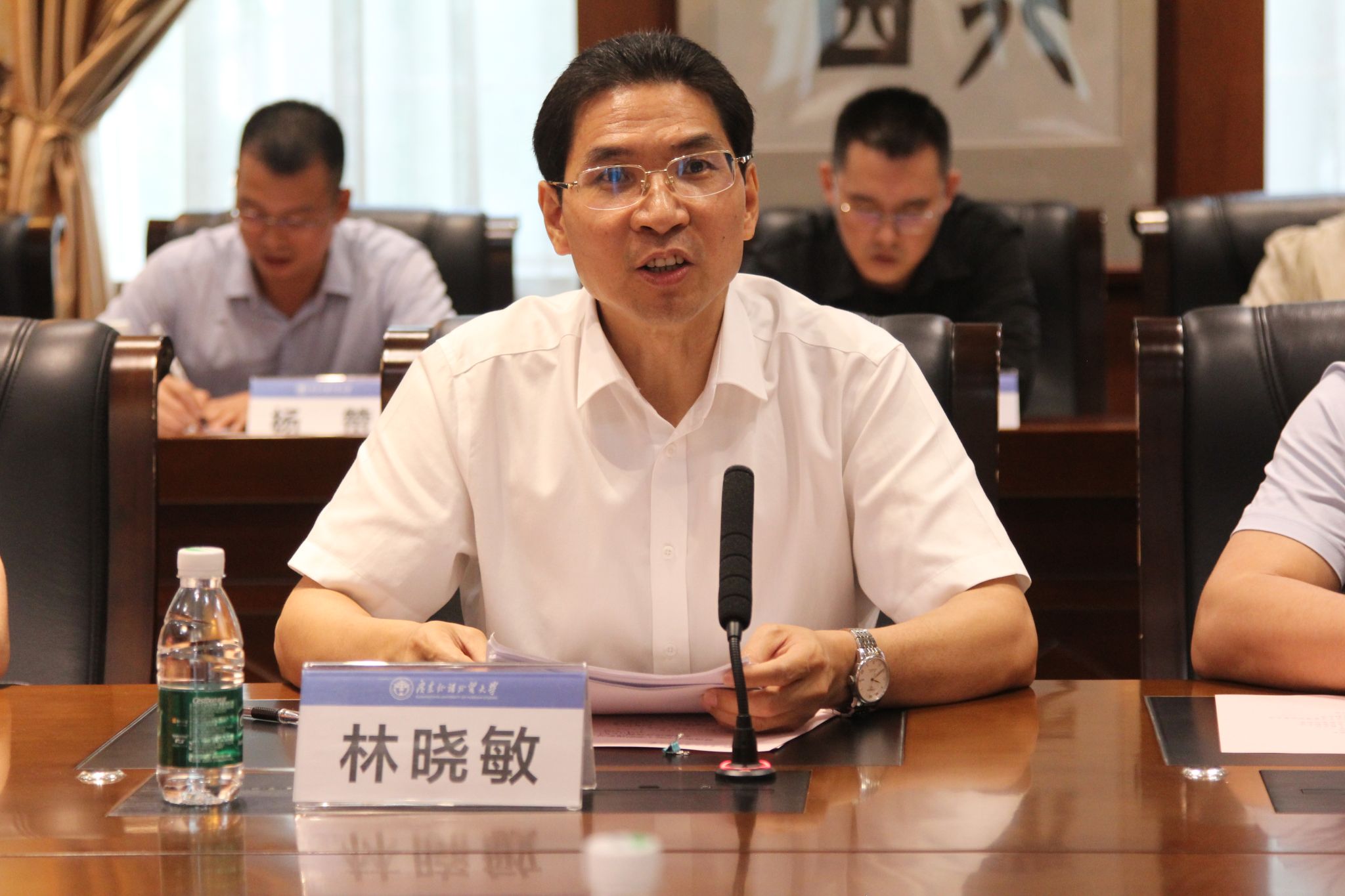 3 岭南师范学院党委副书记林晓敏讲话.jpg 3 岭南师范学院党委副书记林晓敏讲话.jpg